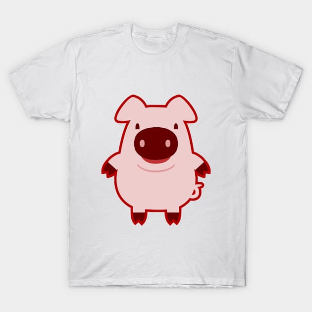 Pig T-Shirt by LuisD